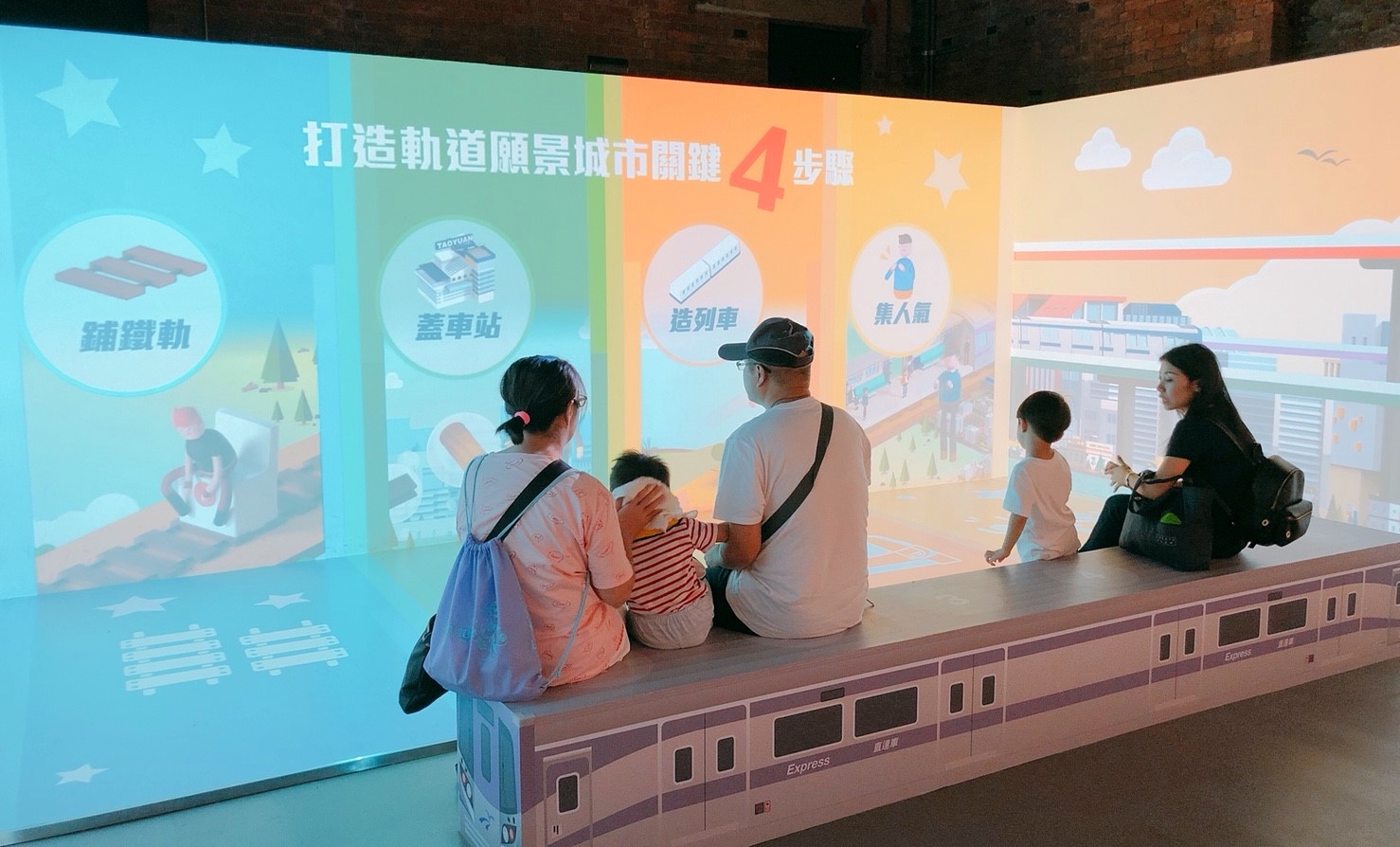 【桃園 軌道願景館】跟著桃園號小火車出發去。GOGO樂『3D媒體互動、體驗車長、益智積木』