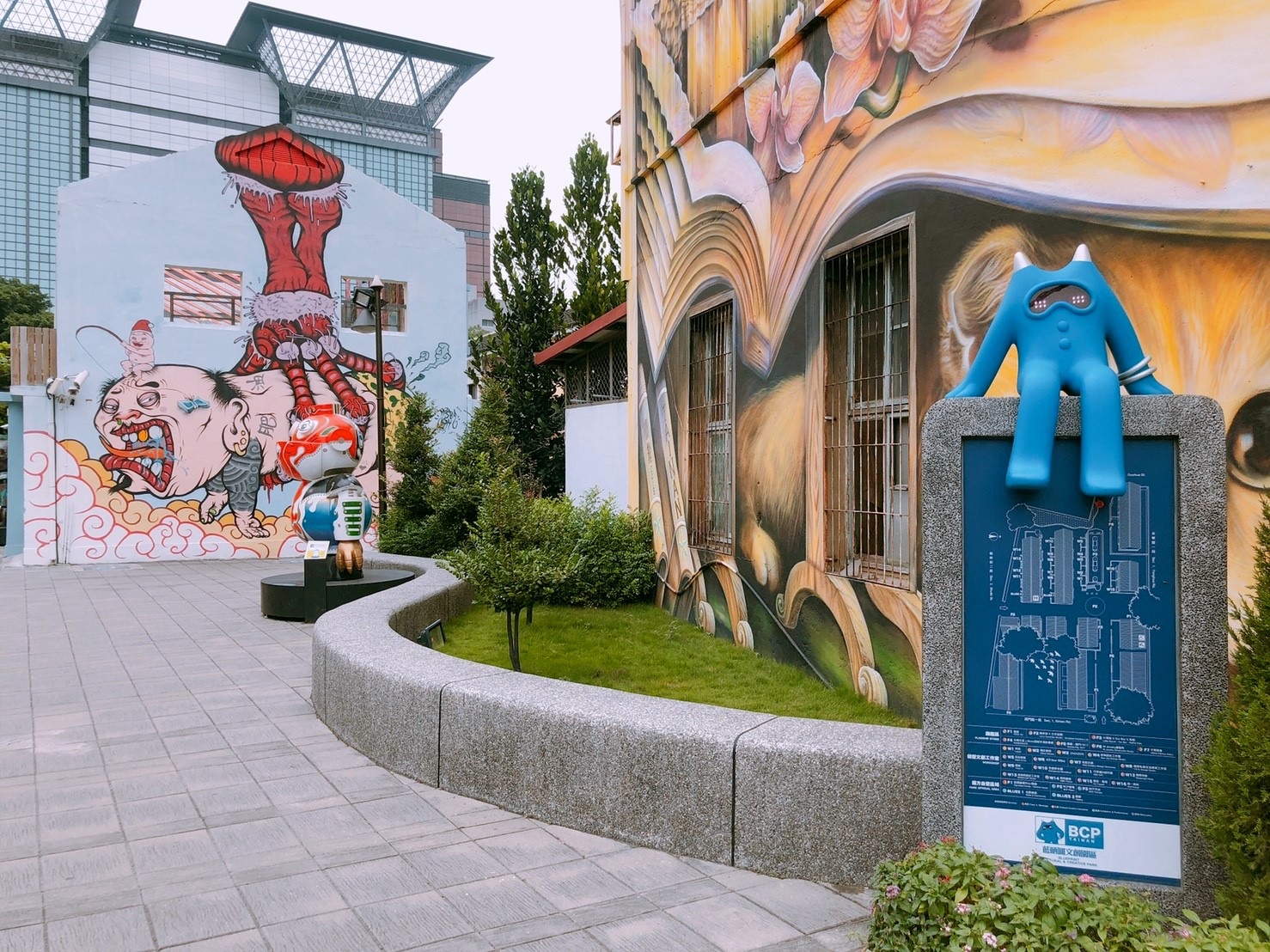 【台南 藍晒圖文創園區】24H免費入場。微型文創園區新標地、超大壁畫、IG打卡