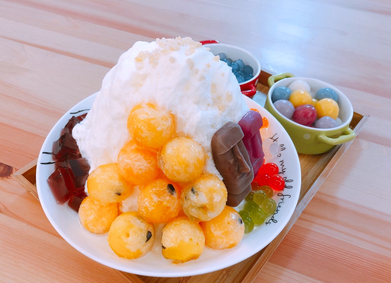 【桃園 冫ㄅㄧㄥ水1號店】巷弄藏匿的萌萌噠冰品店。摩艾石像也入冰、加5元就有一碗手工彩虹湯圓!超划算 【桃園 冫ㄅㄧㄥ水1號店】巷弄藏匿的萌萌噠冰品店。摩艾石像也入冰、加5元就有一碗手工彩虹湯圓!超划算