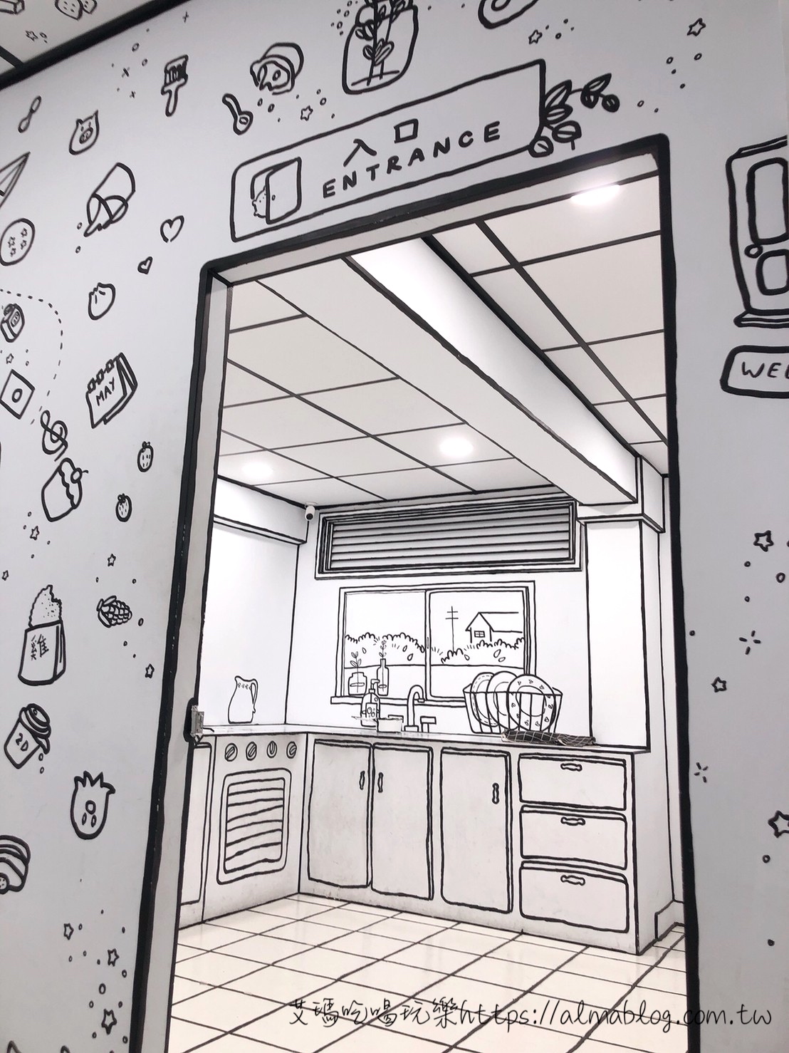 〖2D TAIWAN〗二次元漫畫風咖啡館.整間裝潢都用畫的!B1還有秘境小洞.居酒屋.烘焙廚房.日本電車 〖2D TAIWAN〗二次元漫畫風咖啡館.整間裝潢都用畫的!B1還有秘境小洞.居酒屋.烘焙廚房.日本電車