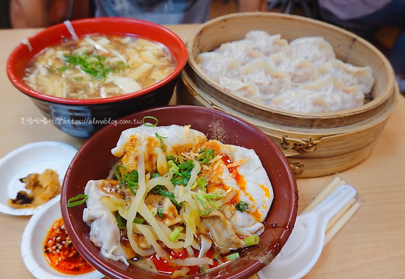 台北美食,福大山東蒸餃大王,紅油抄手,蒸餃