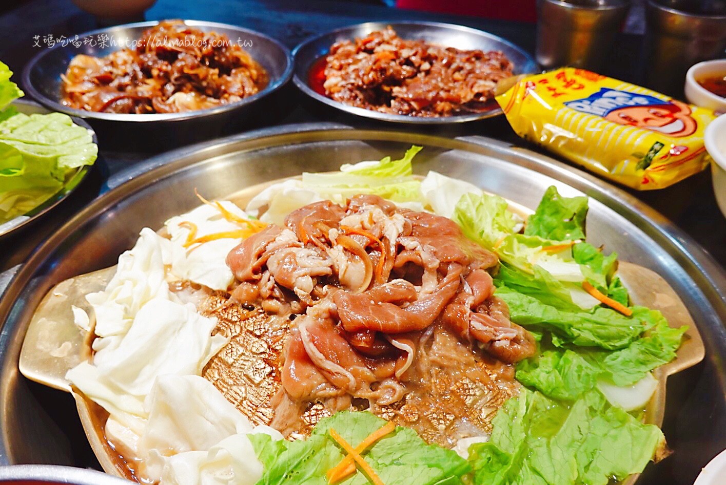 公館美食,台北美食,吃到飽,梅江韓國銅盤烤肉,韓國烤肉
