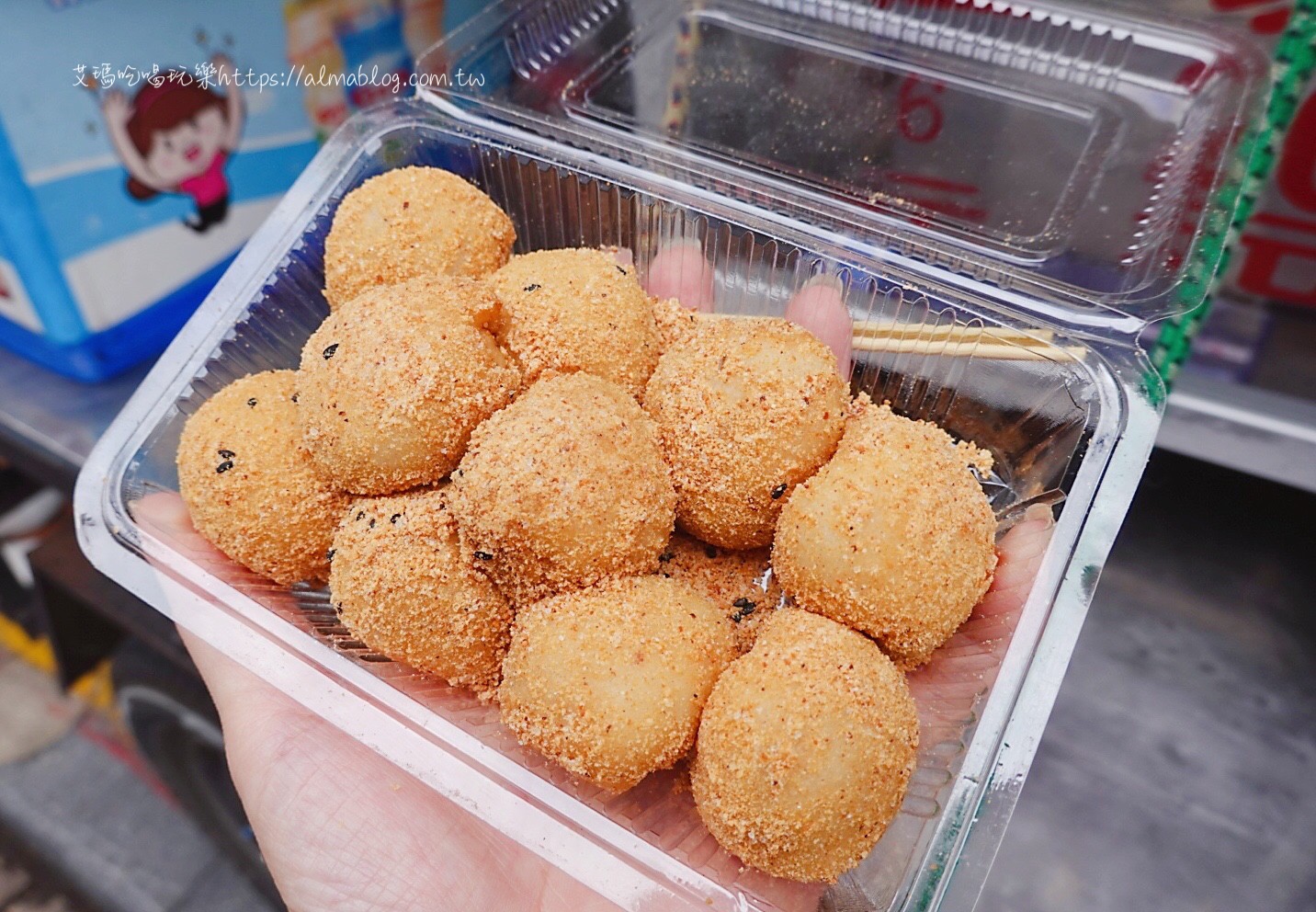 台灣小吃,新北美食,阿婆豬血糕,鶯歌老街,麻糬