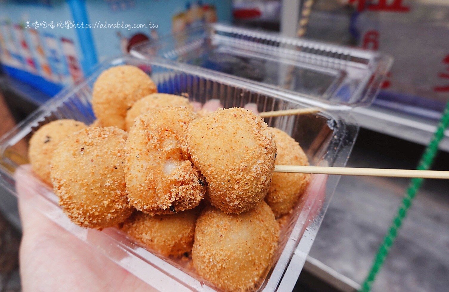 台灣小吃,新北美食,阿婆豬血糕,鶯歌老街,麻糬