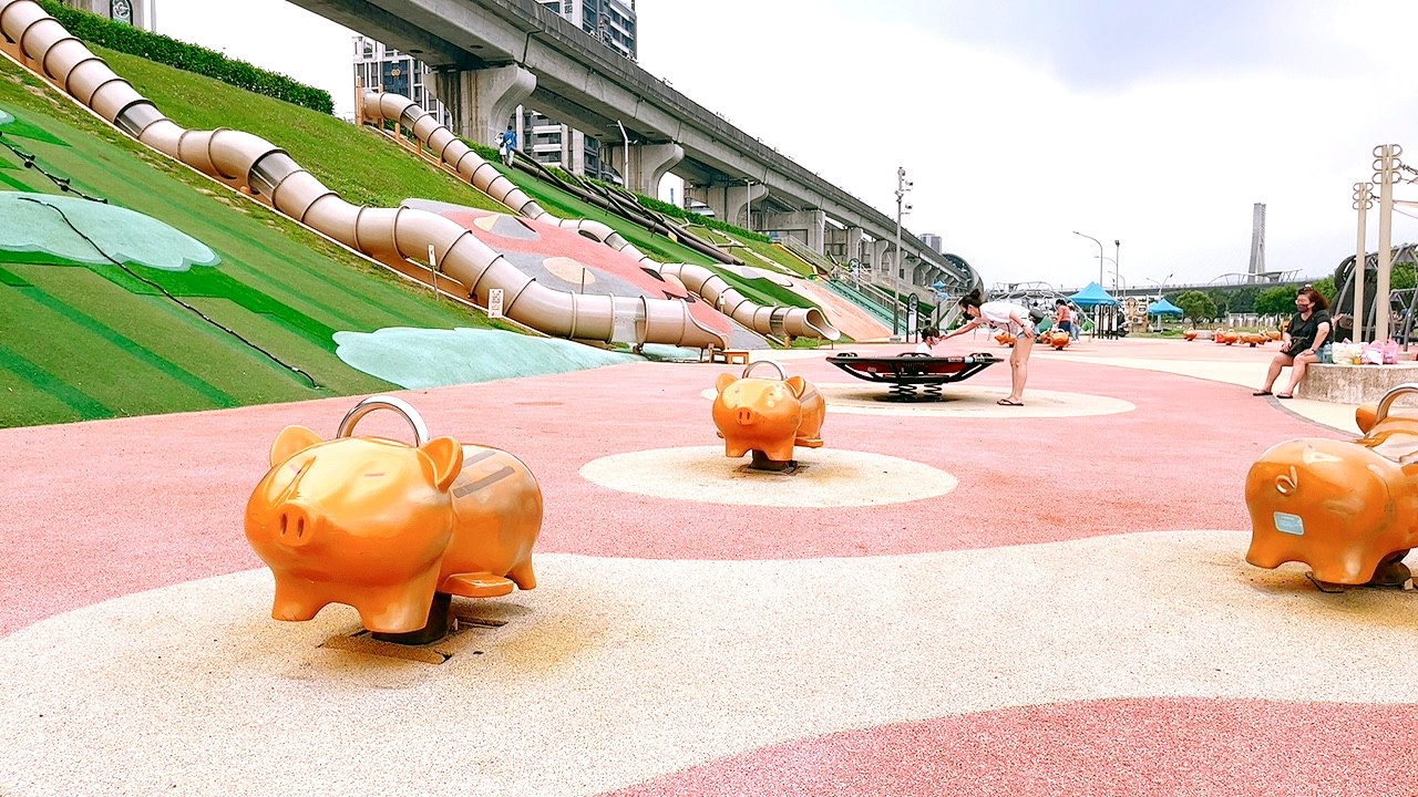 台北好玩,大都會公園熊猴森樂園,新北公園,水樂園