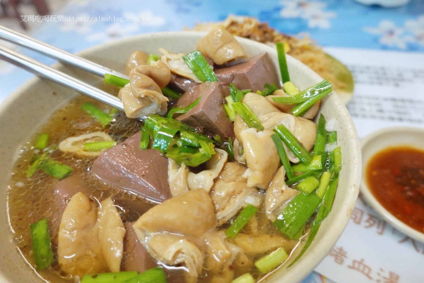 中山區美食,大鼎豬血湯,桃園豬血湯,豬血大腸湯
