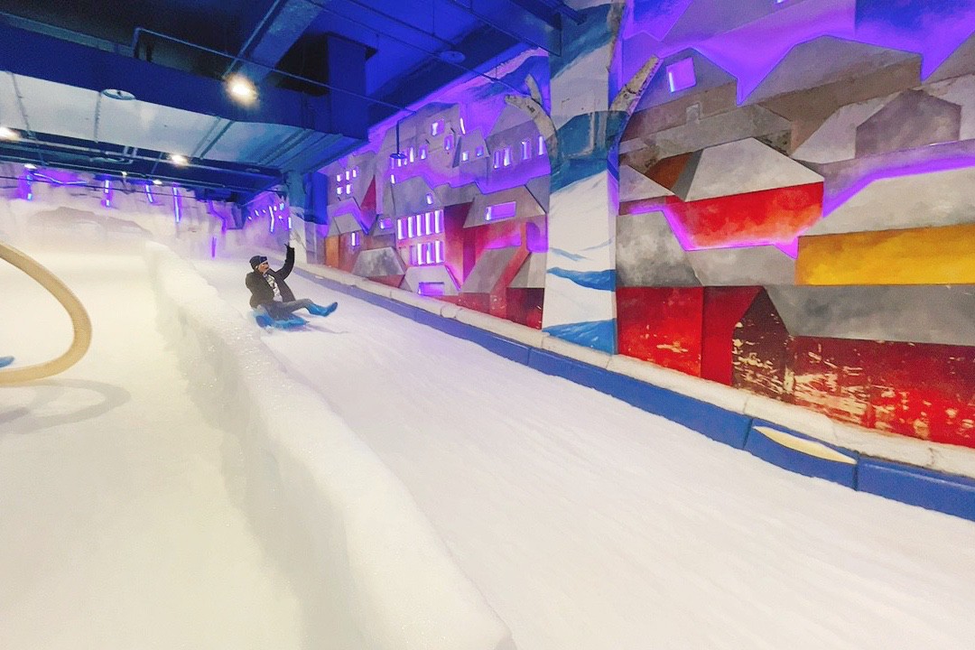 20度恆溫雪場,SNOWTOWN 雪樂地,台中三井,台中好玩,巧虎好朋友雪之旅,滑雪