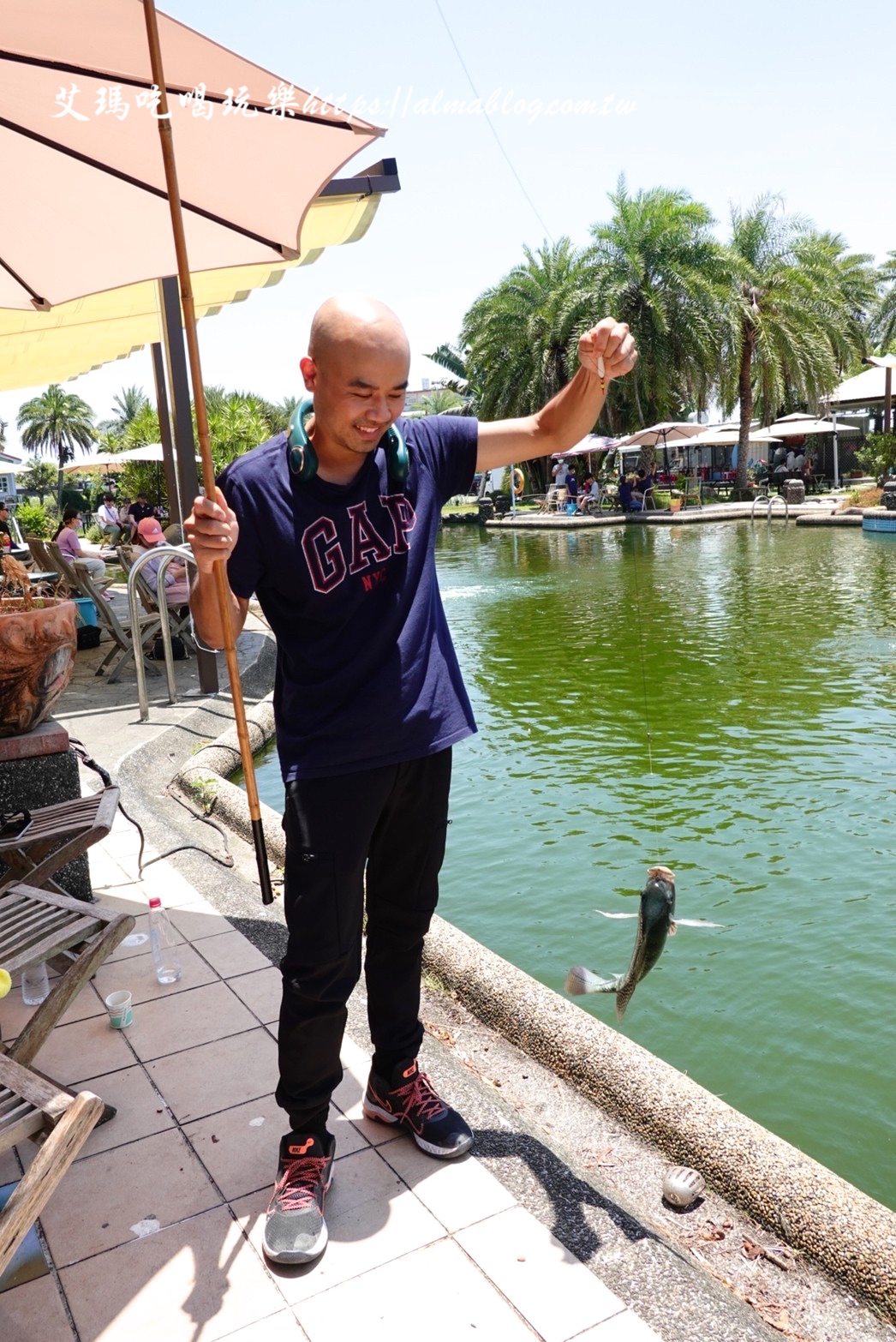 宜蘭景點,輕親魚朵生態園區,釣蝦,釣魚,鹽焗台灣鯛