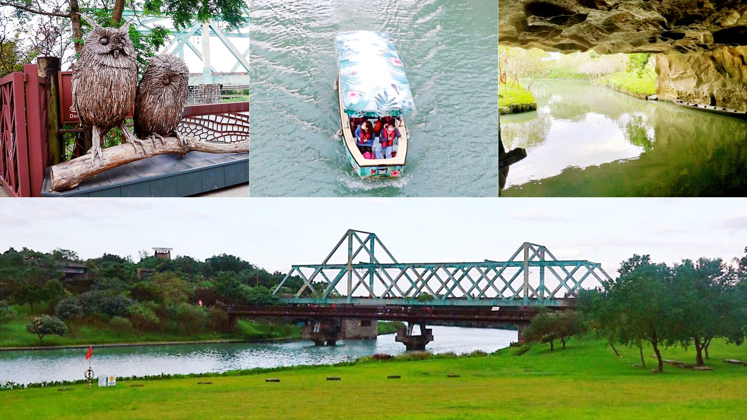 綠地公園歷經18年才完工！只要付門票30元，就能一遊18公頃超大公園，可以近距離觀賞火車鐵橋，走到小矮人家眺望遠方，還有小孩喜歡的水道探險，平日也有網美來拍空靈感照片，搭船遊河大人全票70元，12歲以下半票只要35元，白天能欣賞美景，夜間航行有不同景致燈光夜景喔～冬山河生態綠舟 在哪？生態綠舟位在宜蘭冬山鄉冬山路上，距