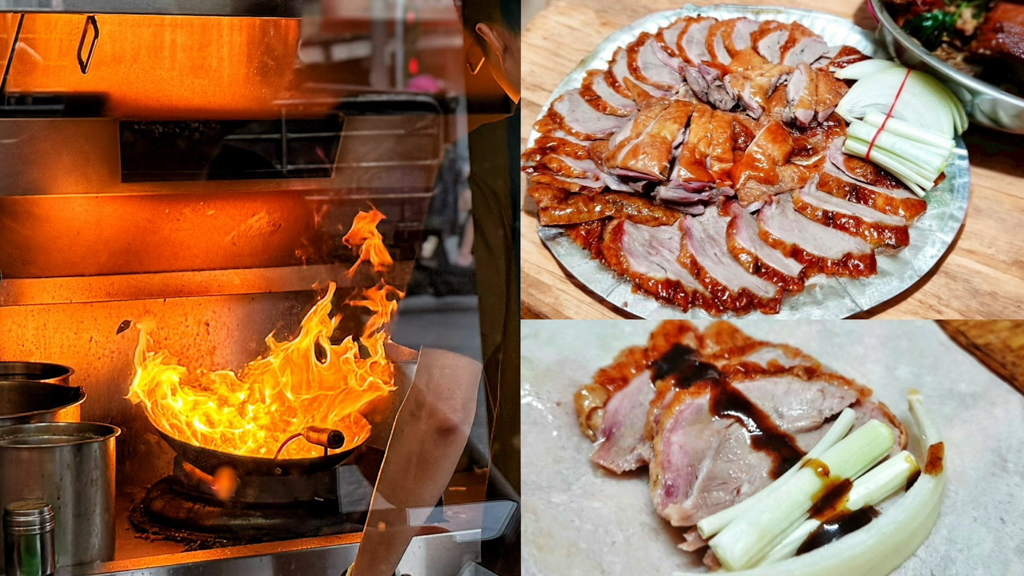 一鴨三吃,後站美食,林家台式烤鴨,桃園美食,烤鴨,片鴨,醬爆鴨架 @艾瑪  吃喝玩樂札記