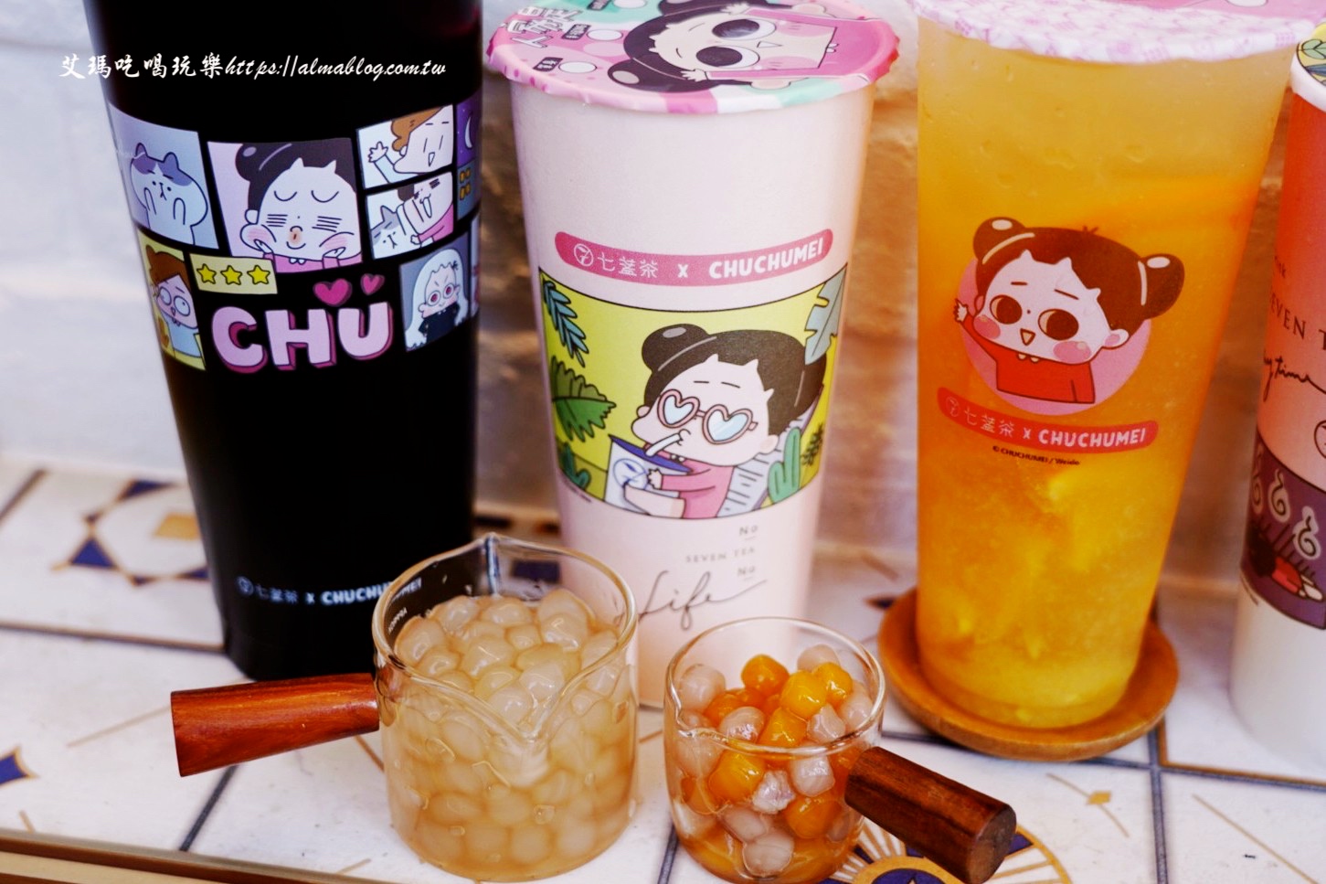 七盞茶,環保杯,手搖飲,飲料店, 啾啾妹,七盞紅萃,蘋果紅茶,啾愛喝七盞茶 七盞茶,環保杯,手搖飲,飲料店, 啾啾妹,七盞紅萃,蘋果紅茶,啾愛喝七盞茶