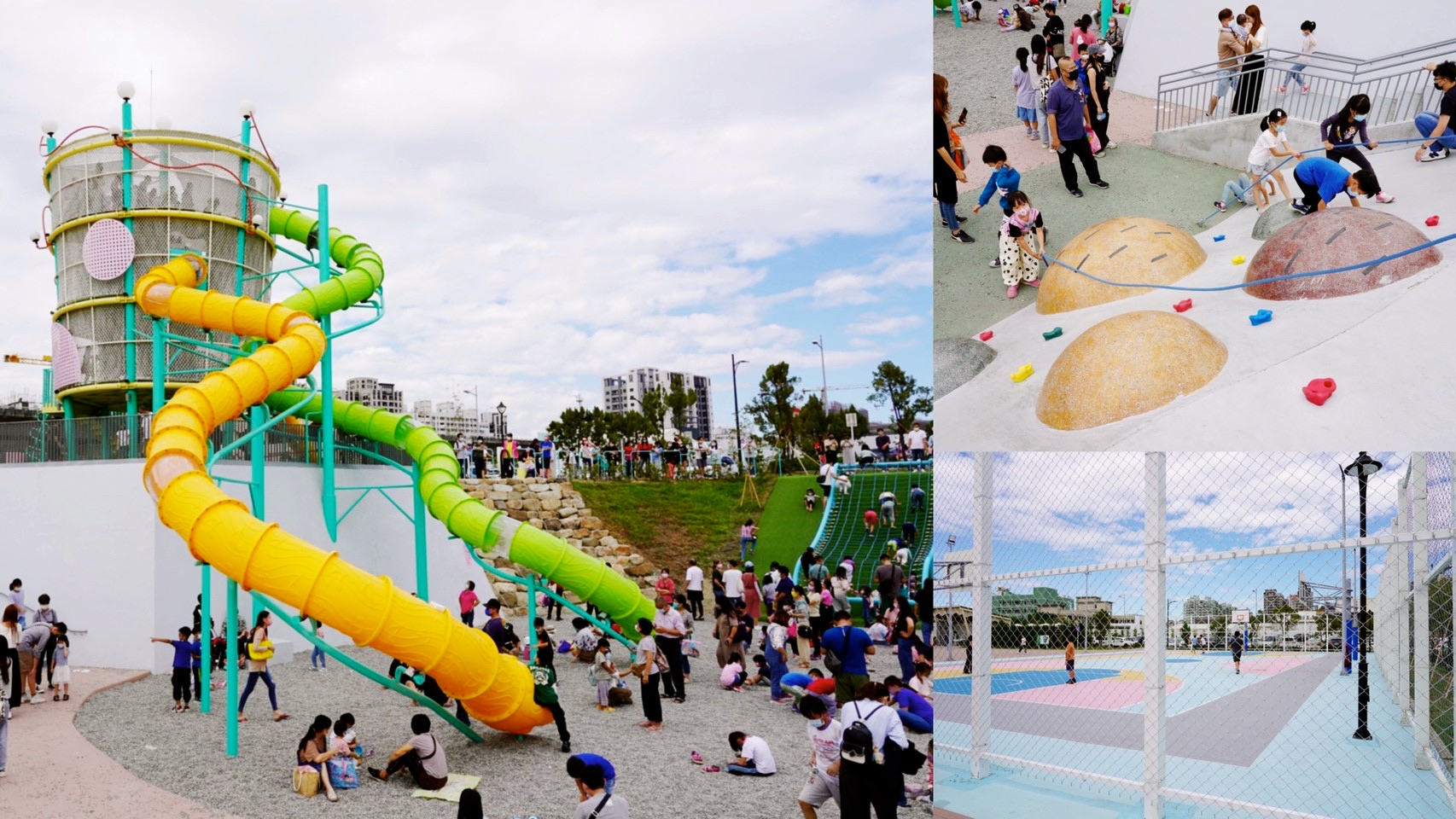 台中景點,免費景點,公園,台中公園,馬卡龍公園,溜滑梯