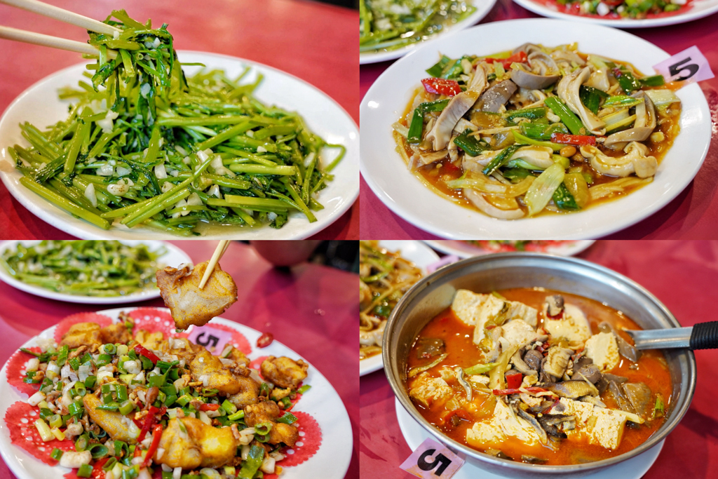 中壢美食,桃園美食,火車頭海鮮,熱炒,家常菜,台灣小吃,白飯吃到飽,中原美食,中壢小吃,桃園熱炒,辣子雞丁,薑絲大腸,蔥爆牛肉,