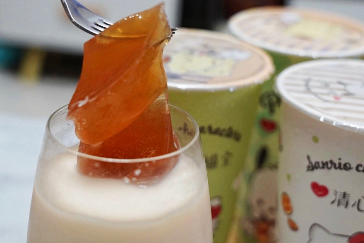 清心福全,珍珠奶茶手搖飲,桃園好喝,手搖飲,三麗鷗聯名,清心福全三麗鷗,珍珠琥珀黑糖鮮奶,相思紅豆奶茶,茶凍奶綠,隱藏版,名恰好瓶2.0,環保杯,美食
