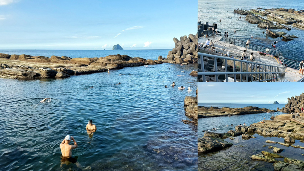 免費景點,免費泳池,基隆一日遊,基隆夏天景點,基隆好玩,基隆景點,基隆玩水,外木山海興游泳池,海水泳,親子景點 @艾瑪  吃喝玩樂札記