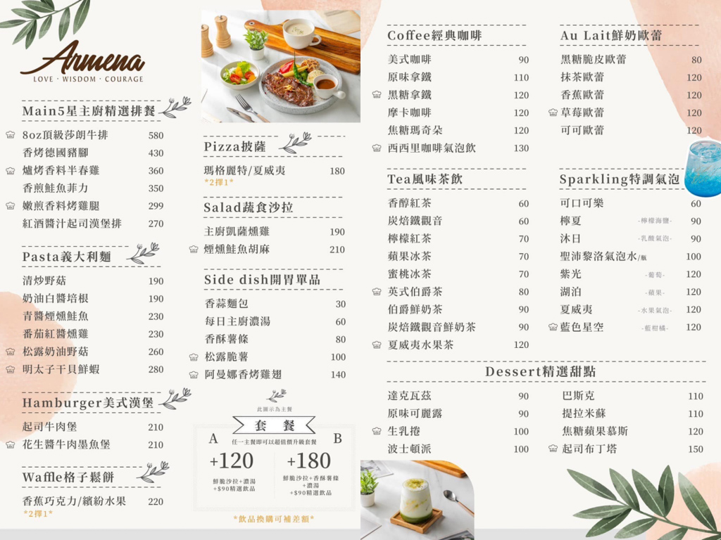ArmenaCoffee阿曼娜咖啡,桃園咖啡,中原咖啡,下午茶,咖啡,義大利麵,中原商圈,中原夜市
