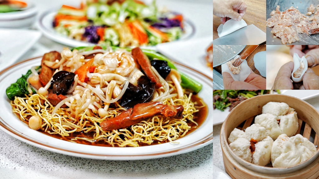 XO醬炒雙鮮,叉燒包,台中好吃,台中小吃,台中港式飲菜,台中美食,廣東炒麵,手工千張蝦卷,手工港式飲茶,手工點心,招牌涼拌豬心,招牌特製大涼菜,水晶鮮蝦餃,淮香脆皮雞,粵菜,美食,臘味蘿蔔糕,蘿蔔糕,豆酥鱈魚,避風塘炒蝦,鳳梨咕嚕肉 @艾瑪  吃喝玩樂札記