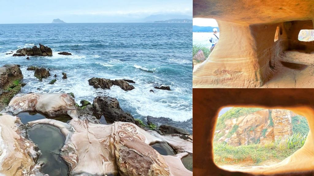 萬里駱駝峰,天然砂岩鑿空雕堡,萬里風景,萬里海港,親子景點,免費景點,龜吼漁港,