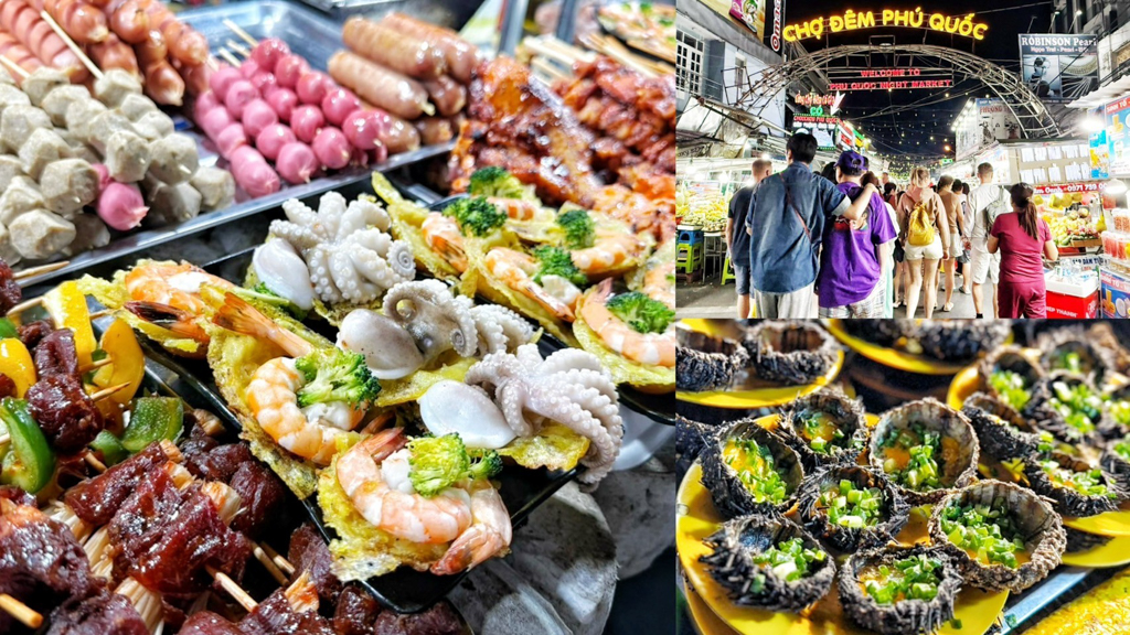 Phu Quoc Night Market,串烤,富國夜市,富國島夜市,富國島美食,海鮮,炒冰,烤海鮮,越南夜市,越南景點,越南美食,陽東夜市 @艾瑪  吃喝玩樂札記