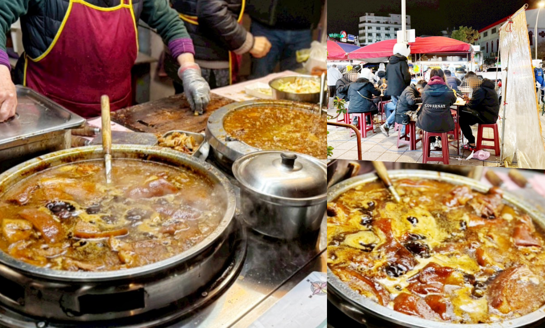 中壢夜市小吃,中壢美食,台灣小吃,大天橋豬腳,桃園美食,滷肉飯,豬腳飯 @艾瑪  吃喝玩樂札記