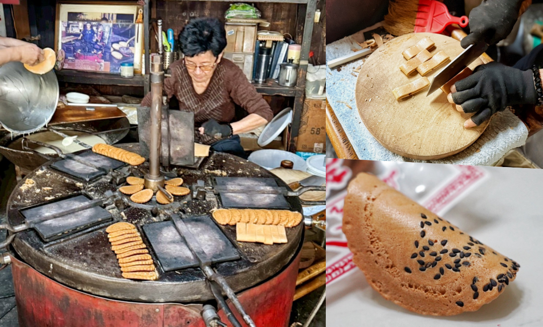 台南伴手禮,台南小吃,台南煎餅,台南美食,味噌煎餅,煎餅,芝麻煎餅,花生煎餅,連得堂餅家 @艾瑪  吃喝玩樂札記